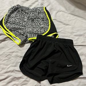 Two pairs of Nike shorts